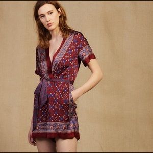 Sandro silk play suit